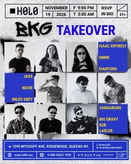 flyer for BKG Takeover