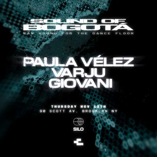 flyer for CRUD0 presents: Sound of Bogotá - with Paula Vélez, Varju & Giovani
