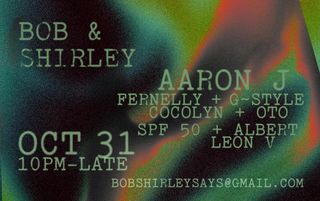 flyer for B&S Nightrise Halloween with Aaron J, SPF 50,  Albert_ & more