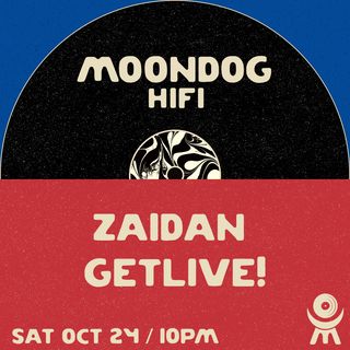 flyer for Zaidan + GETLIVE
