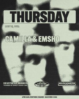 flyer for CAMILLA & Emsho